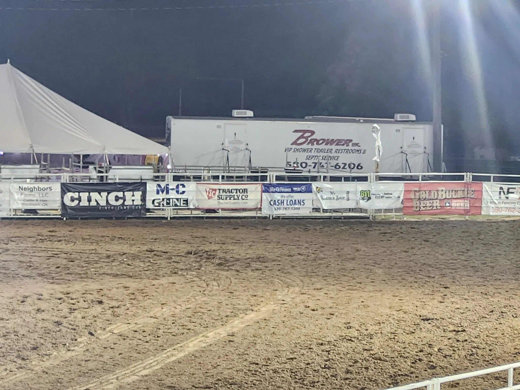 VIP trailer at rodeo event